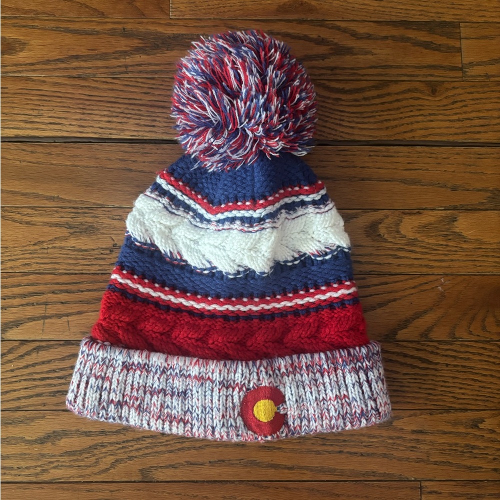 Multicolor Pom-Pom Beanie